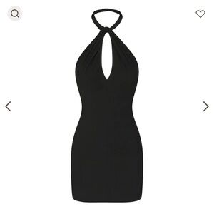 Skims Summer Mesh halter dress